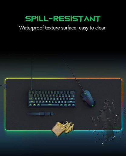 Black Shark RGB 35.4"x15.75"x0.15" Uitgebreide lessenaarblad met gladde oppervlak Manta P7