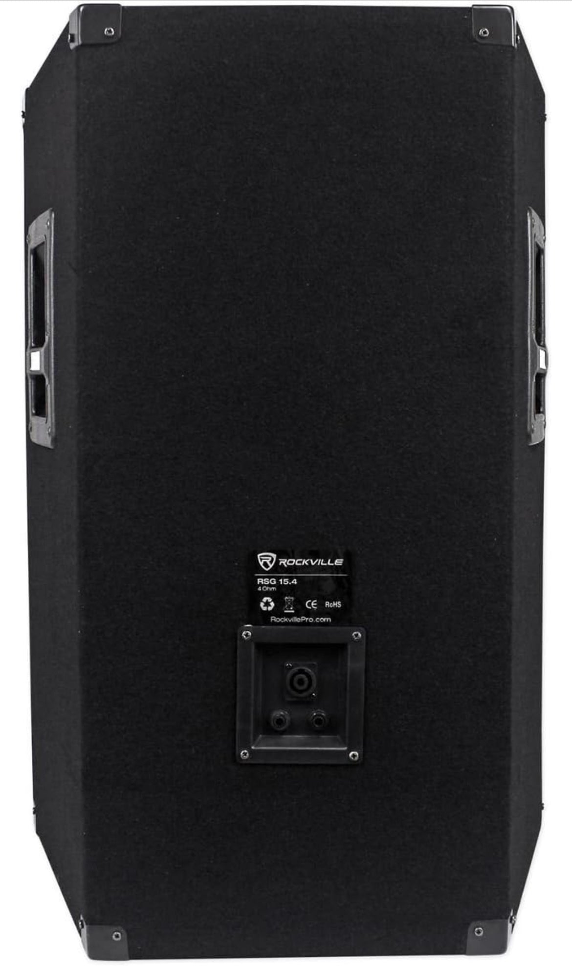 Rockville RSG15.4 15" 3-Way 1500 Watt 4-Ohm Passive DJ/Pro Audio PA Speaker, Black