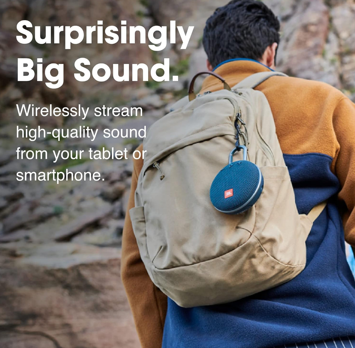 JBL Clip 3 Waterproof, Durable & Portable Bluetooth Speaker - Up to 10 HRS of Play - Includes Noise-Cancelling Speakerphone & Wireless Streaming -Steel White - Steel White