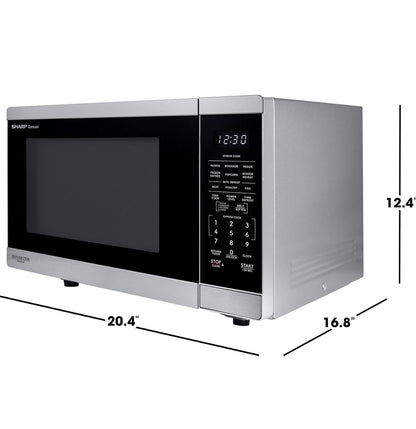 Sharp SMC1464KS 1.4 cu. ft. 1100W Stainless Steel Countertop Microwave Oven
Inverter Technology, 12.4" Carousel Turntable, Removable Turntable, Orville Redenbacher's Certified