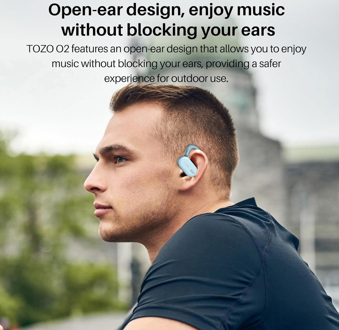 True Open Ear Wireless Lightweight w/ Multi-Angle, Dual-Axis Design for Long-Lasting Comfort - Blue