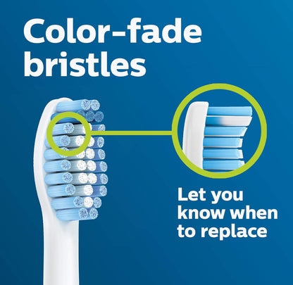Philips Sonicare Oorspronklike Sensitiewe Vervangings-tandeborselkoppe vir Sensitiewe Tande, 3 Borselkoppe (Wit) HX6053/64