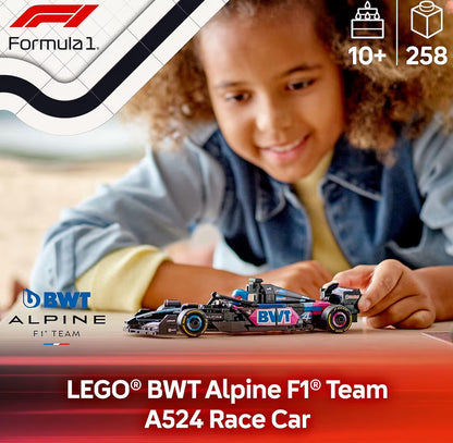 LEGO Speed Champions BWT Alpine F1 Span A524 Rensmotor Speelding - Boustel vir Kinders