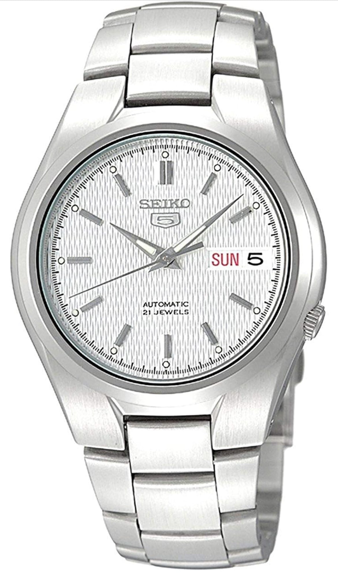 Seiko 5 Manshorlosie van vlekvrye staal