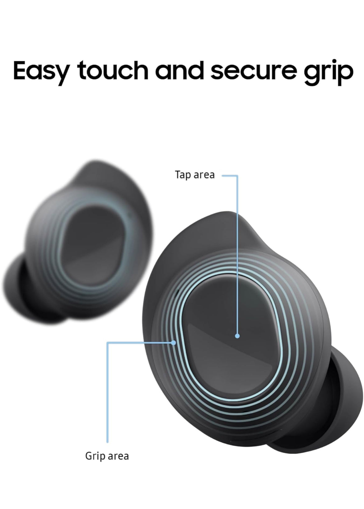 Samsung Galaxy Buds FE Ware Draadlose Bluetooth-oordopjes, Gemaklike en Veilige In-Oor Pasvorm, Outo-skakel Oudio, Raakbeheer, Ingeboude Stemassistent, Grafiet [VSA Weergawe, 1 Jr Vervaardigerwaarborg]