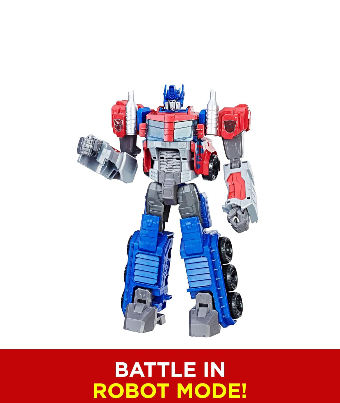 Transformers Toys Heroic Optimus Prime Action Figure - Timeless Large-Scale Figure, Changes into Toy Truck - Toys for Kids 6 and Up, 11-inch (Amazon Exclusive)
