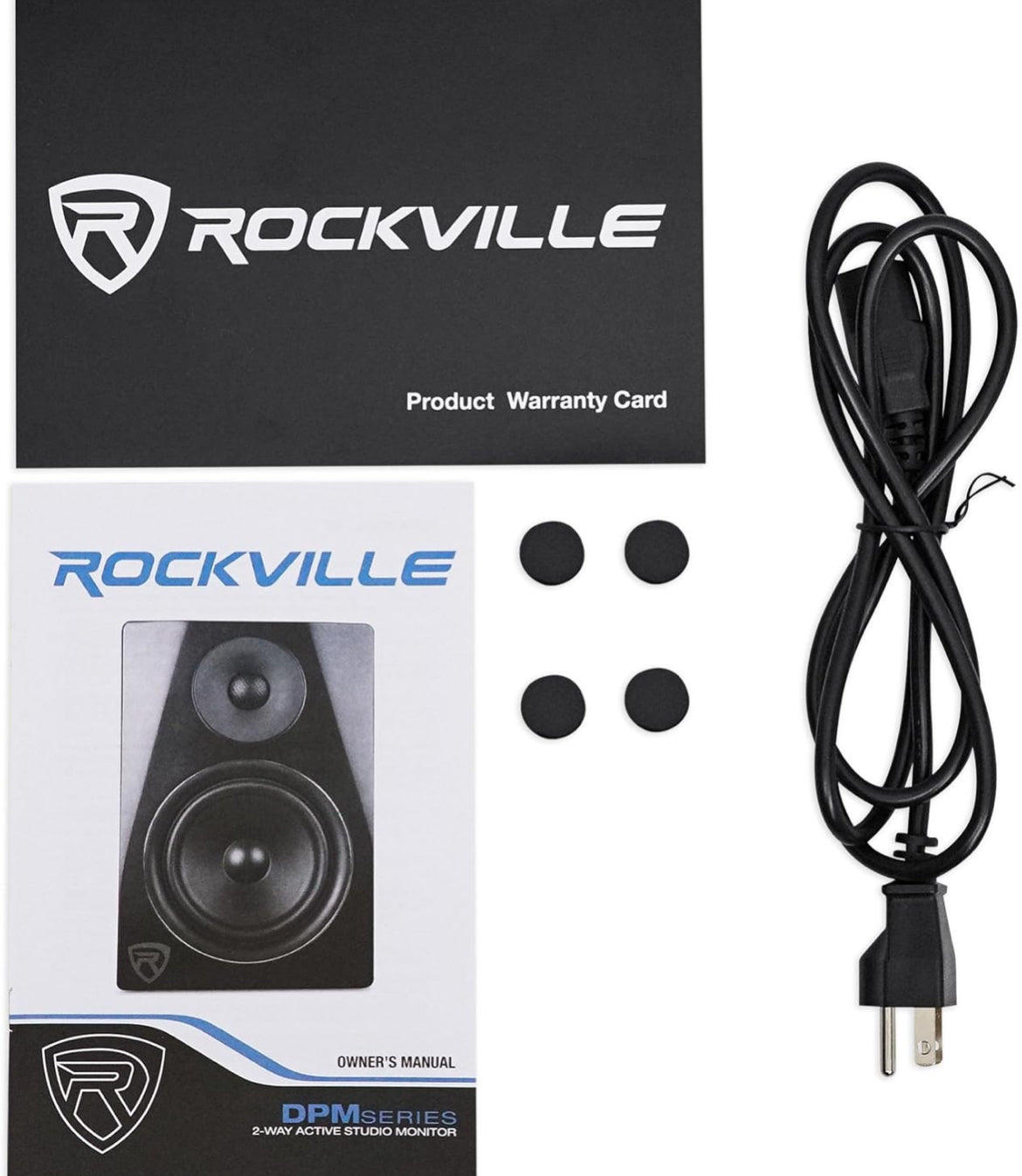 Rockville (2) DPM5W Dual Powered 5.25" 300 Watt Active Studio Monitor Speakers