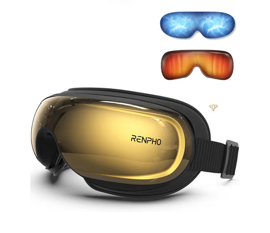 Eyeris 3 Eye Massager with Heat and Cooling Voice Control Eye Mask for Migraines, Eye Care with DIY Massage, Reduce Dry Eyes
