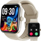 S4 One Smart Watch 1.78" Ultra-Clear Screen Call/Answer Fitness Tracker, Sleep Monitor IP68 Waterproof for iOS 11.0+ Android 9.0+ (Gold)