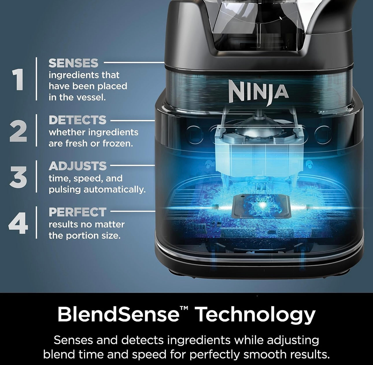 Ninja Detect Power Blender Pro + Personal Single-Serve, BlendSense Technology Compact Kitchen Countertop, 1800 P-Watts, 72 oz. Pitcher, (2) 24 oz. Cups - Black TB301