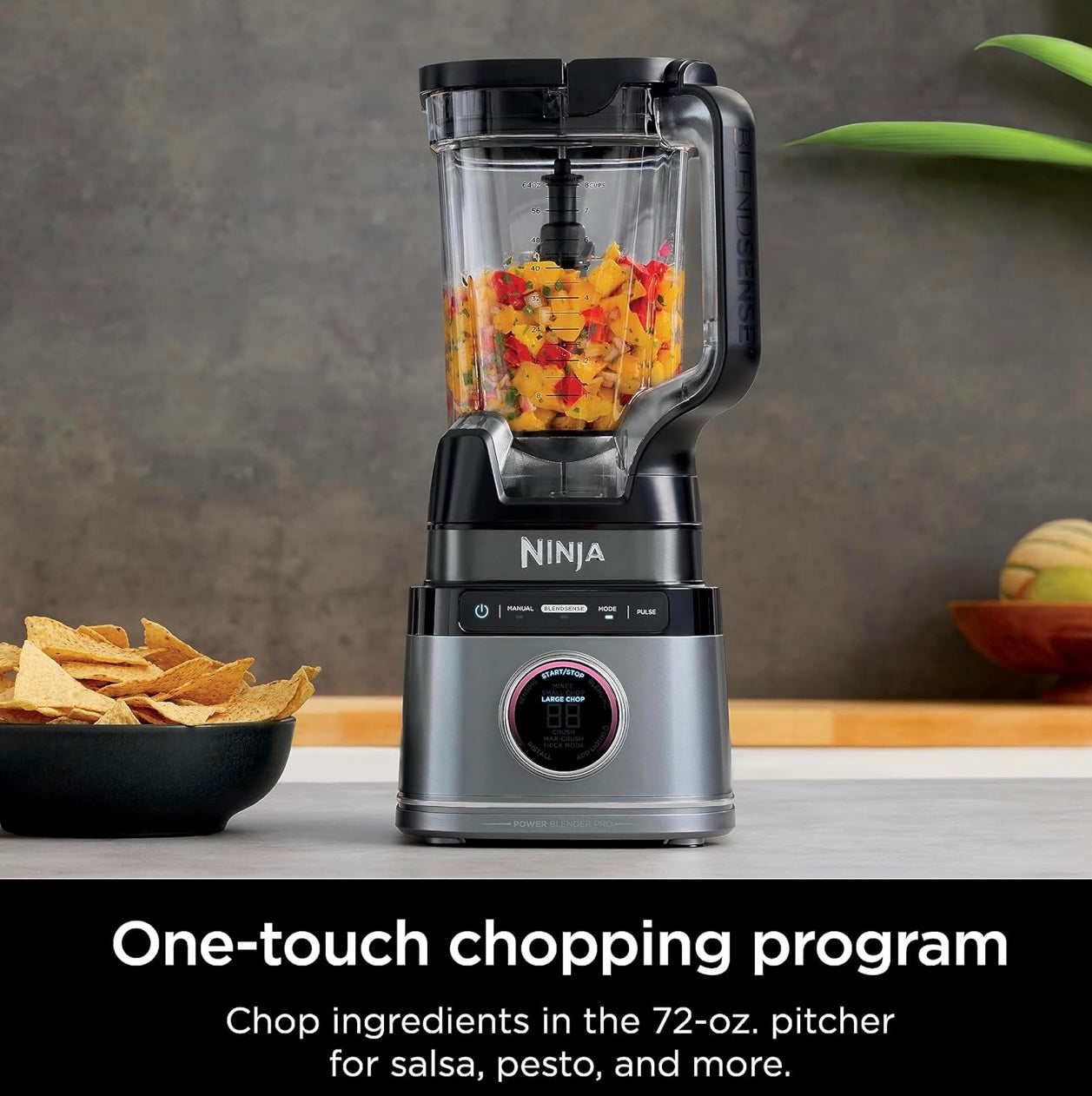 Ninja TB201 Detect Power Blender Pro, BlendSense Technology, For Smoothies, Shakes & More, 1800 Peak Watts, 72 oz. Pitcher, Blender - Black
