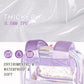 Clear Backpack for Girls Women Transparent Kids Elementary College School Bag Travel Laptop Backpacks Large Bookbags (Purple)