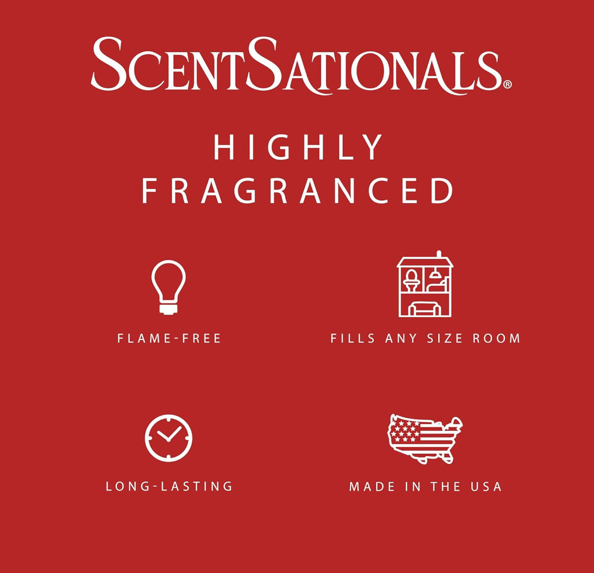 Scentsationals Wax Melts Strong Scent - Fallen Leaves - Long Lasting Scented Melts for Warmers, 10oz (Pack of 4)