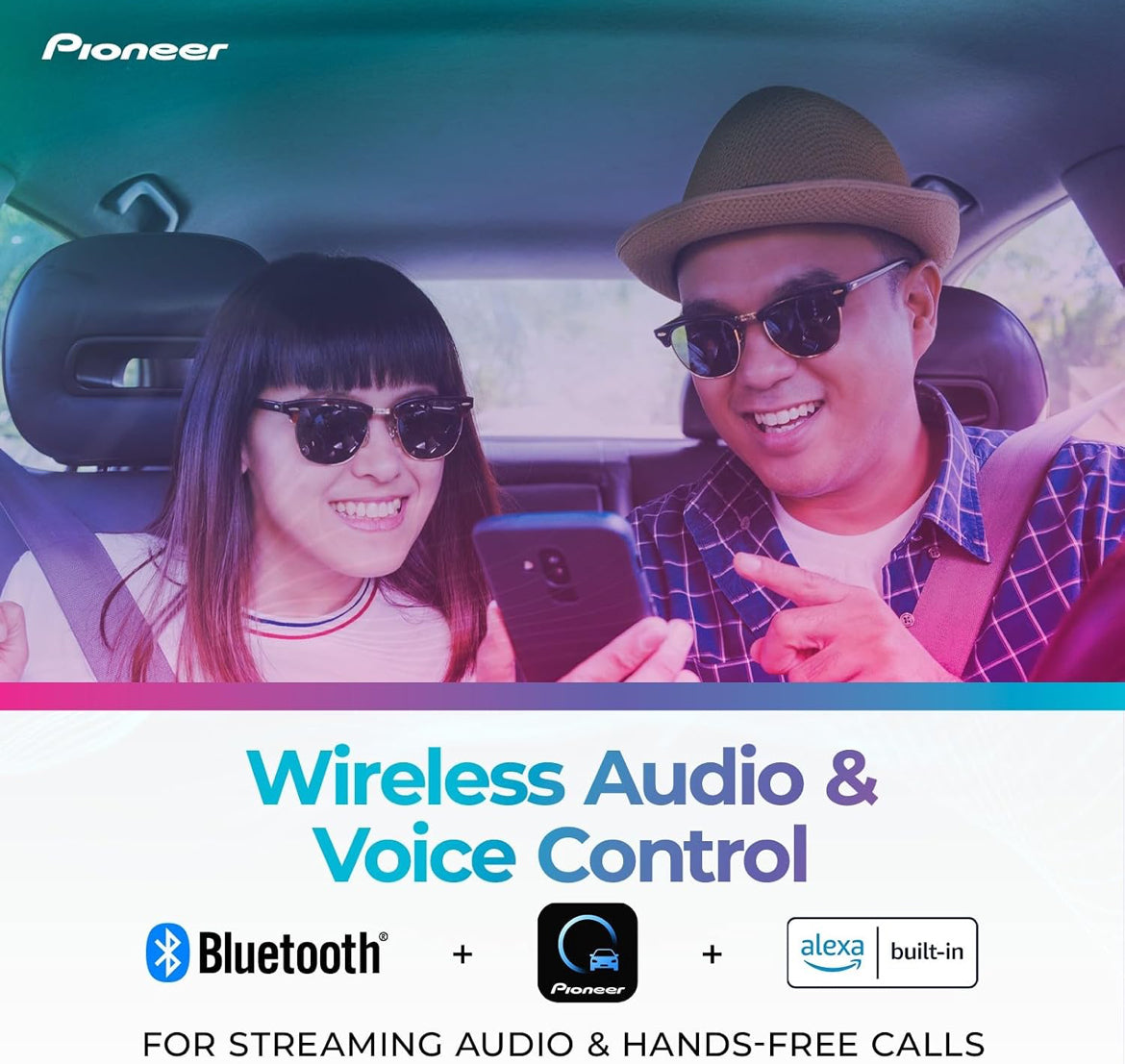 Pioneer DMH-WT3800NEX 9" Capacitive Touchscreen Floating Display Car Stereo
Digital Multimedia Receiver, Wireless Apple CarPlay & Android Auto, Amazon Alexa, Bluetooth, FLAC, Backup Camera, HD Radio