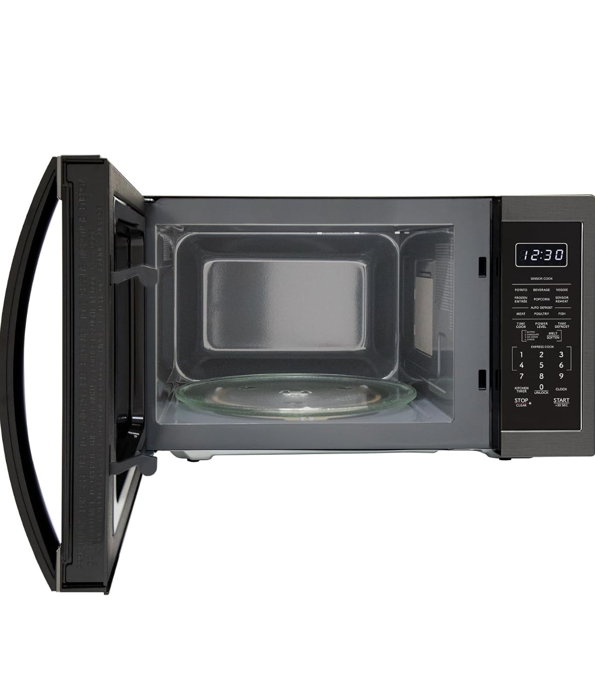 Sharp SMC1452KH 1.4 cu. ft. Black Stainless Steel Countertop Microwave Oven
Removable 12.4" Carousel Turntable
