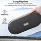 PA1 Bluetooth Portable Speaker Built-in Microphone Stereo Sound, 25H Playtime, IPX7 Waterproof - Black