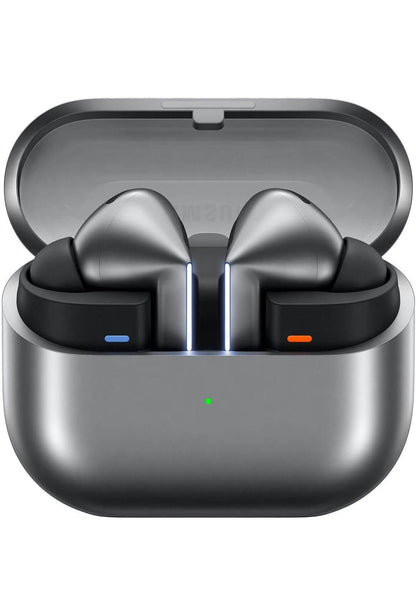 SAMSUNG Galaxy Buds3 Pro (2024, ANC) Waterbestand, KI Intydse Taaltolk, Ware Draadlose Bluetooth 5.4 Oorfone, Hi-Fi, Geraasdemping, Raakbeheer, Internasionale Model R630 (Silwer)