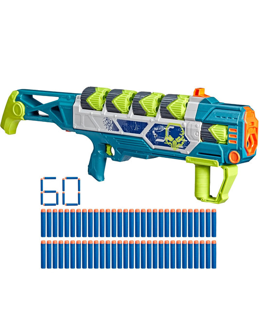 Nerf Rebel Ops Doom Cannon60 Foam Darts & 5 Supershells, Outdoor Action Play (Ages 8+)