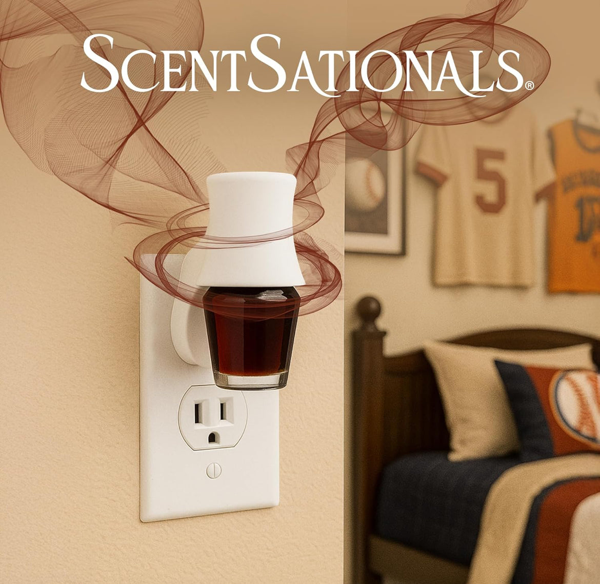 ScentSationals Sugar & Spice Fragrance Oil Plug In Air Freshener Refills 3-Pack - Works w/ Scentsationals Wall Plugs - Packaging May Vary