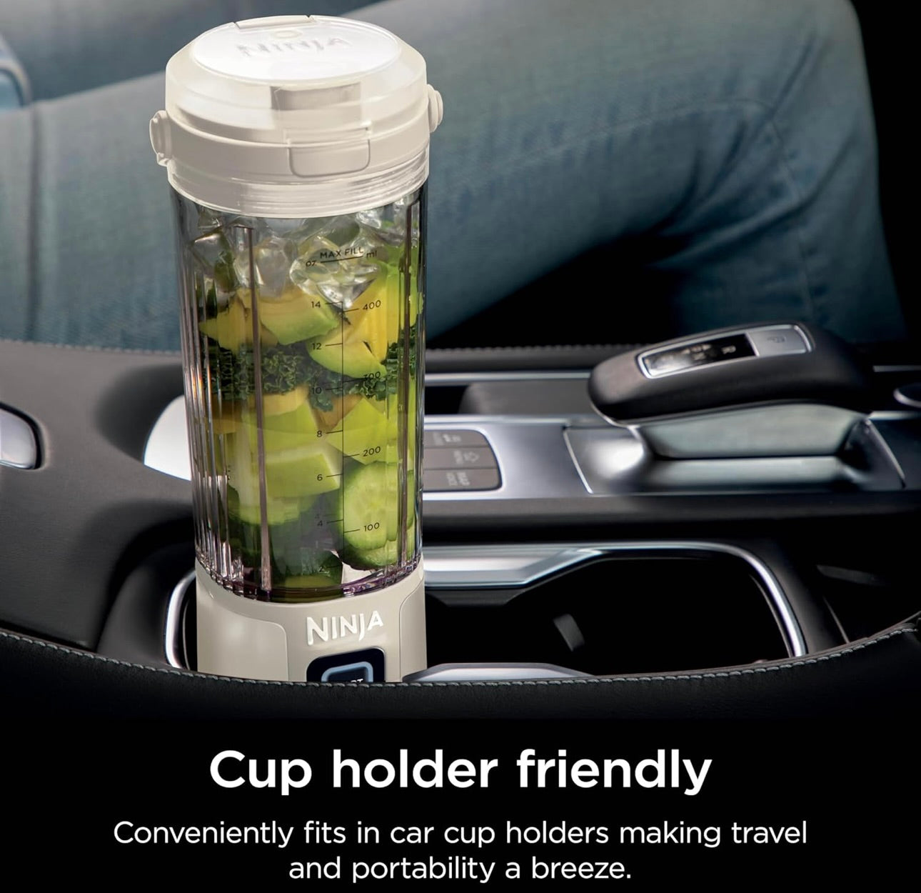 Ninja Blast Portable Blender, Cordless, 18oz. Vessel, Personal Blender BPA Free, Leakproof-Lid and Sip Spout, USB-C Rechargeable, Dishwasher Safe Parts - Vanilla Bean BC151VB