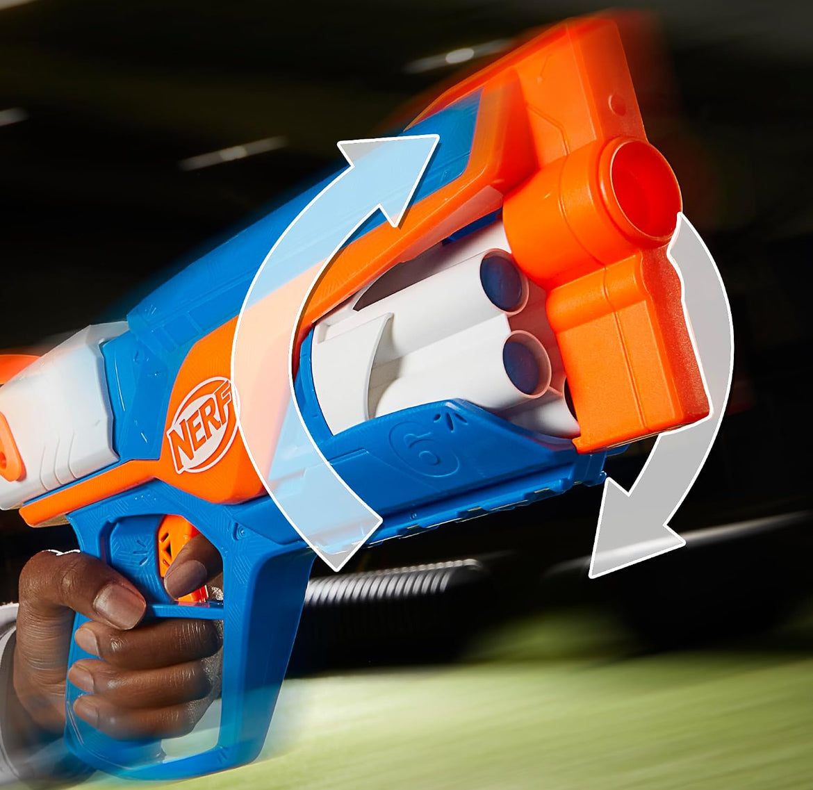 Nerf N Series Agility Blaster, 12 N1 Darts Compatible Only N Series Blasters, 6 Dart Drum, Kids Outdoor Games