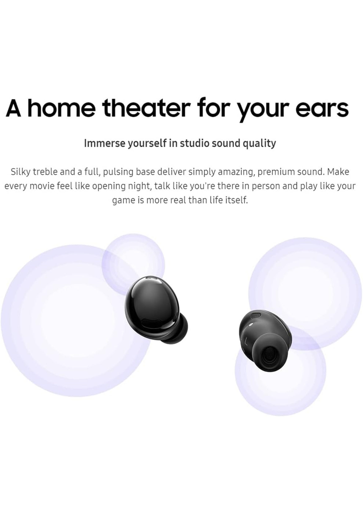 SAMSUNG Galaxy Buds Pro R190 Bluetooth-oordopjes Ware draadloos, Ruisonderdrukking - SWART
