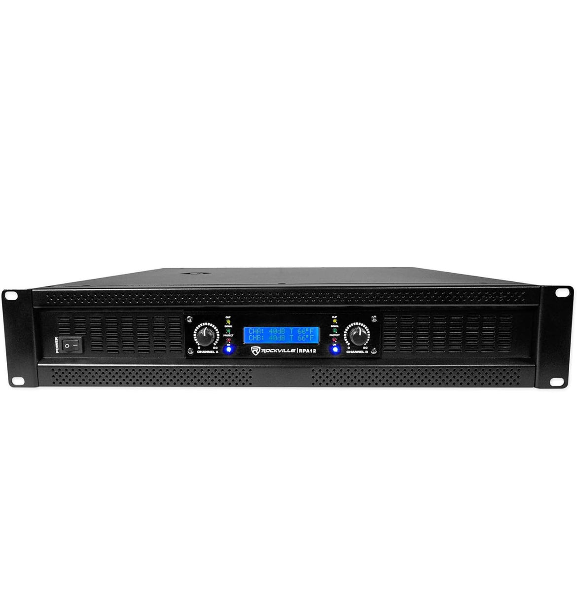 Rockville SBG1188 Caisson de basses DJ PA professionnel 18" + amplificateur 2 canaux 5000 W + câble
