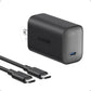 Anker Nano Charger, 100W Foldable Type C Charger for iPhone Series, and All USB C - 6FT USB-C Cable Included