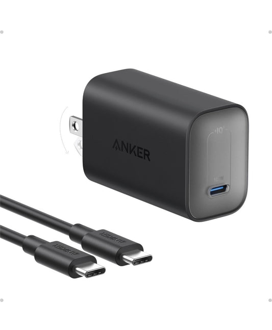 Anker Nano Charger, 100W Foldable Type C Charger for iPhone Series, and All USB C - 6FT USB-C Cable Included