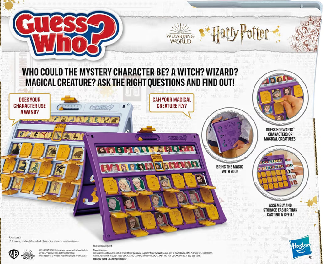 Guess Who? HARRY POTTER Edition Board Game | Ages 6 and Up | 2 Players | Fun Games for Kids and Preschoolers | Family Gifts
