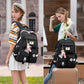 Backpack for Girls Laptop Backpacks 15.6 Inch College Cute Bookbag Anti Theft Primary Elementary School Bag Casual Daypack for Students Teens Girl Women (Black)