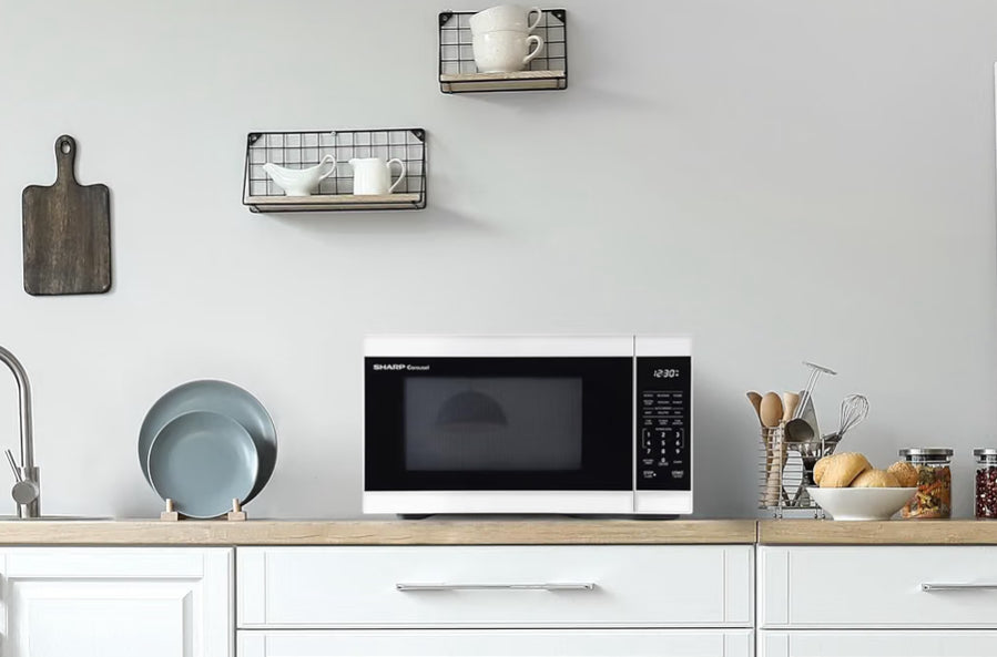 Sharp SMC1161KW 1.1 cu. ft. 1000W White Countertop Microwave Oven
Removable 12.4" Carousel Turntable