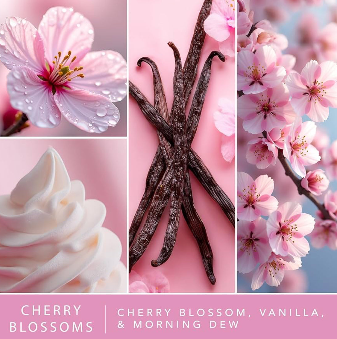ScentSationals Cherry Blossoms Fragrance Oil Plug In Air Freshener Refills 3-Pack - Works w/ Scentsationals Wall Plugs - Packaging May Vary