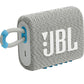 JBL Go 3 Eco - Portable Mini Bluetooth Speaker, big audio and punchy bass, IP67 waterproof - (Eco White)