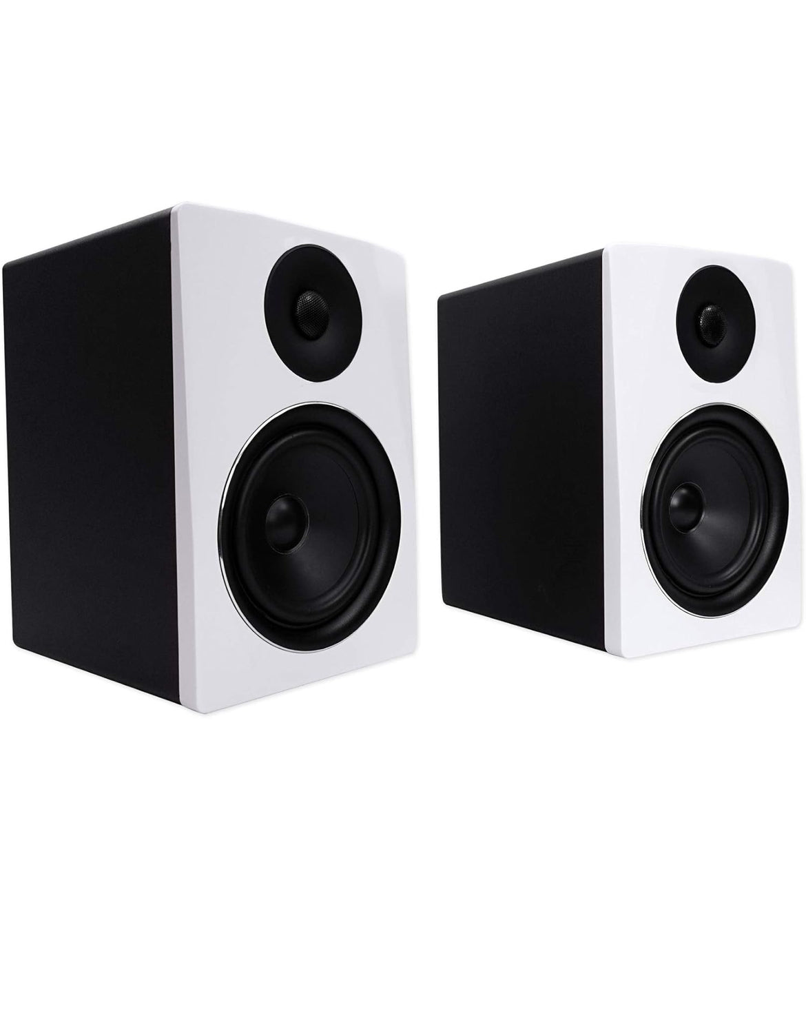Rockville 2 APM6W 6.5" 2-Way 350 Watt Powered USB Studio Monitors+Stands+Pads