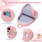 Backpack for Girls Laptop Backpacks 15.6 Inch College Cute Bookbag Anti Theft Primary Elementary School Bag Casual Daypack for Students Teens Girl Women (Pink)