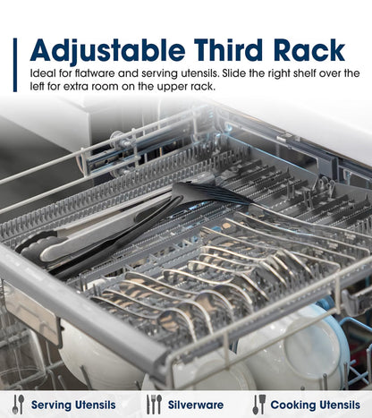 Sharp SDW6735DNS 24 in. Top Control Pocket Handle 49 dBA Dishwasher
3rd Rack, Auto Door Open, Top Controls