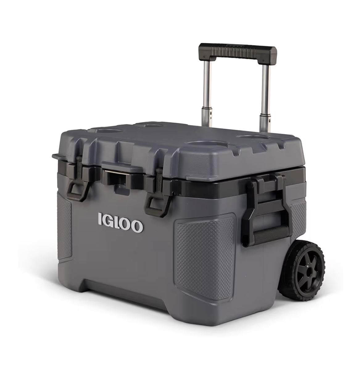 Igloo Trailmate 52Qt Wheeled Cooler, Insulated Hard Shell Ice Chest - Carbonite