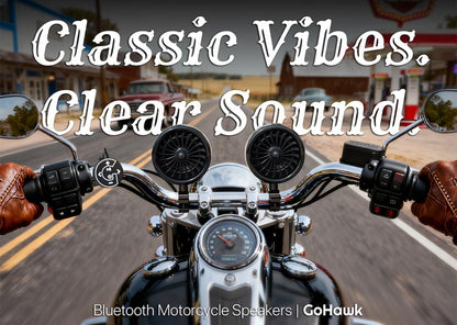 4 Inch Motorcycle Bluetooth Speakers Motorcycle Radio with LED Ring
Waterproof 300W Speakers, Built-in Amplifier, USB/AUX,Wired Control, Great for Harley, ATV, scooters 4-Wheeler