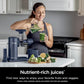 Ninja NeverClog Cold Press Juicer, Powerful Slow Juicer with Total Pulp Control, Countertop, Electric, 2 Pulp Functions - Blue/Navy (JC151NV)