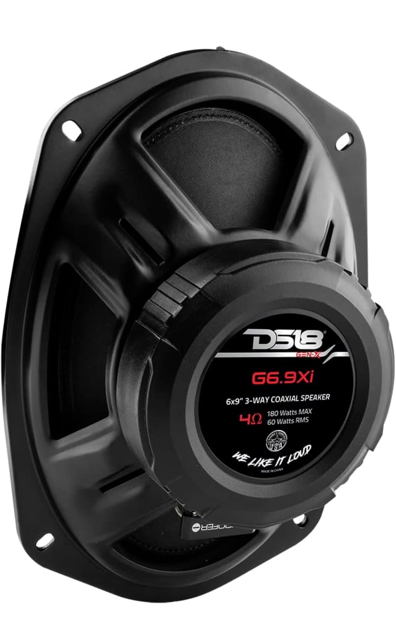 DS18 G6.9Xi GEN-X 6x9 3-Way Coaxial Speakers 180 Watts 4-Ohm Grill Included - Full Range Speaker