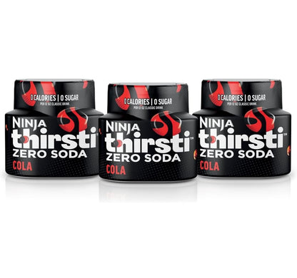 Ninja Thirsti Gegeurde Waterdruppels, ZERO KOELDRANK Cola, Klassieke Koeldrankgeure Maak 17, 355ml drankies - 3-Pak