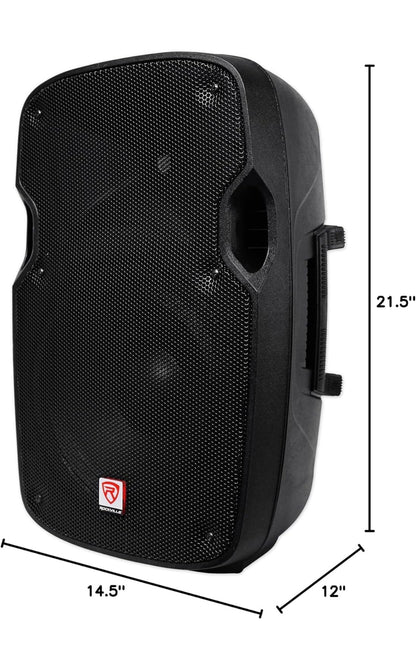 Rockville SPGN104 10" Passiewe 800W DJ PA Luidspreker ABS Liggewig Kabinet 4 Ohm