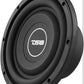DS18 SRW8.4 8" Shallow Car Subwoofer - 300 Watts, Single Voice Coil, 4-Ohm (1 PC)