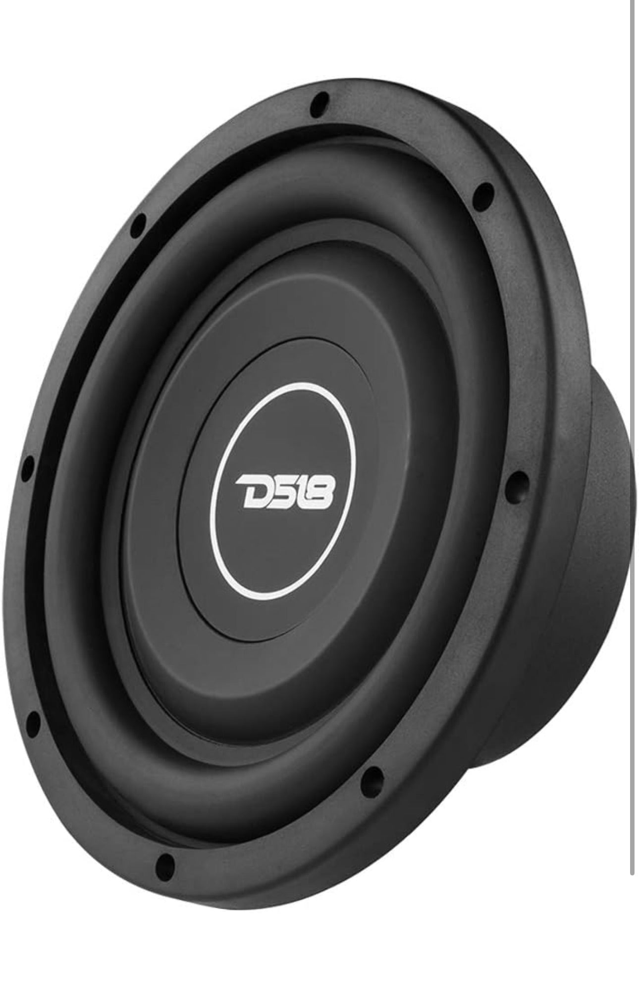 DS18 SRW8.4 8" Shallow Car Subwoofer - 300 Watts, Single Voice Coil, 4-Ohm (1 PC)