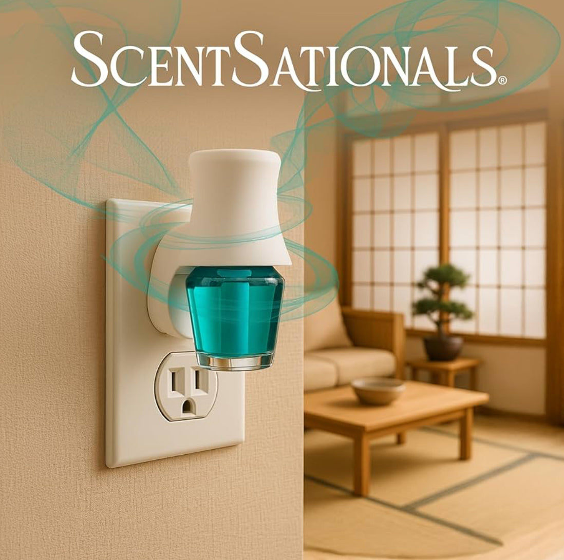 ScentSationals Salt Mist & Agave Fragrance Oil Plug In Air Freshener Refills 3-Pack - Works w/ Scentsationals Wall Plugs - Packaging May Vary