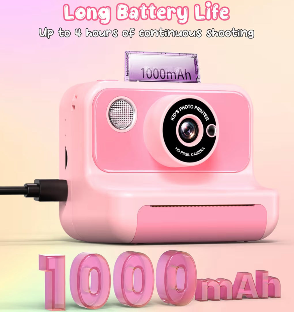 Kinders kitsdruk 1080P HD digitale videokamera m/ 32G kaart - (Ligpienk)