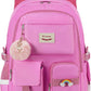 Backpack for girls Laptop Backpacks 15.6 Inch College Cute Bookbag Anti Theft Primary Elementary School Bag Casual Daypack for Teens Girls Women Students （Rose