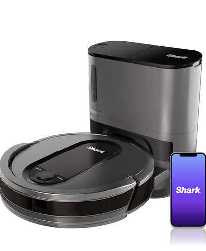 Shark AV911S EZ Robot Stofsuier met Selfleegmaakbasis, Sakloos, Ry-vir-ry Skoonmaak - NUUT