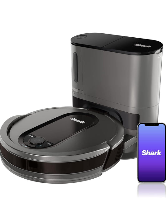 Shark AV911S EZ Robot Vacuum with Self-Empty Base, Bagless, Row-by-Row Cleaning - NEW